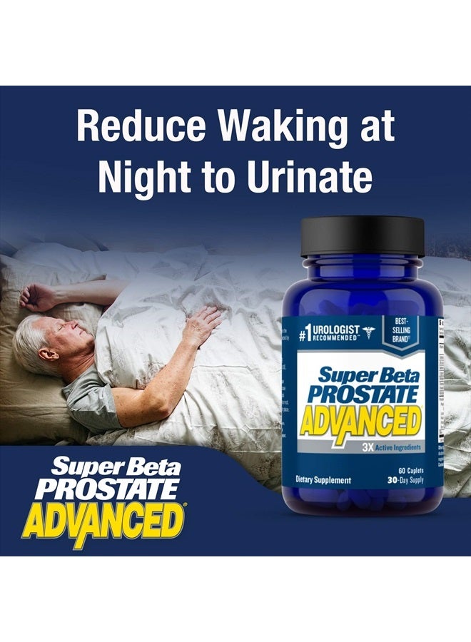 New Vitality Super Beta Prostate Advanced – Reduce Bathroom Trips, Promote Sleep, Support Bladder Emptying. Prostate Supplement for Men with Beta Sitosterol, not Saw Palmetto (180 Caplets, 3-Pack) - Image 5