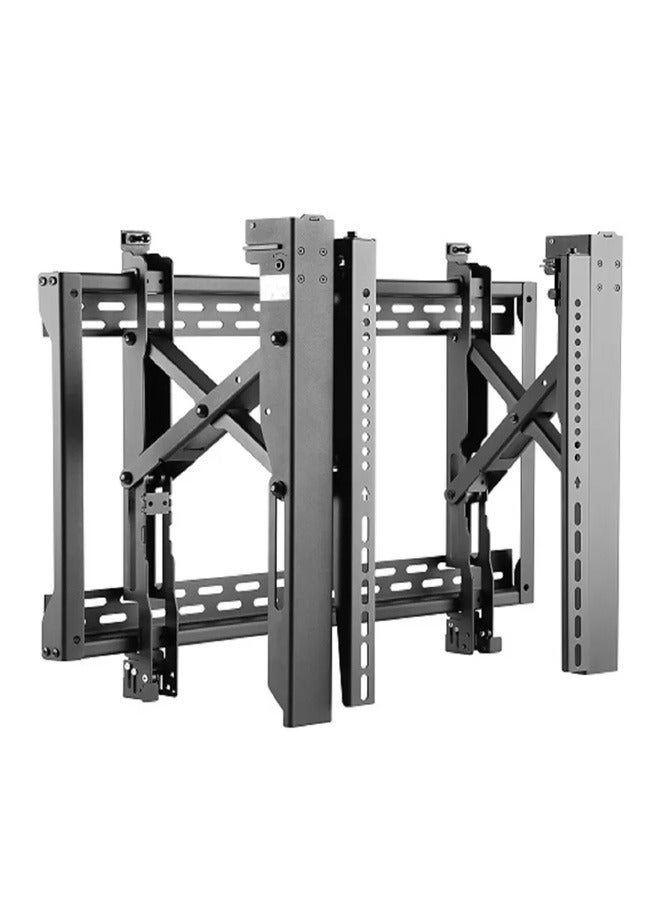Skilltech SVW06 46T Pop-Out Video Wall Mount | Fits 45–75" Screens | Heavy-Duty 70kg Support | VESA 600×400 | 4-Way Micro Adjustment | UL Certified | Fine Texture Black