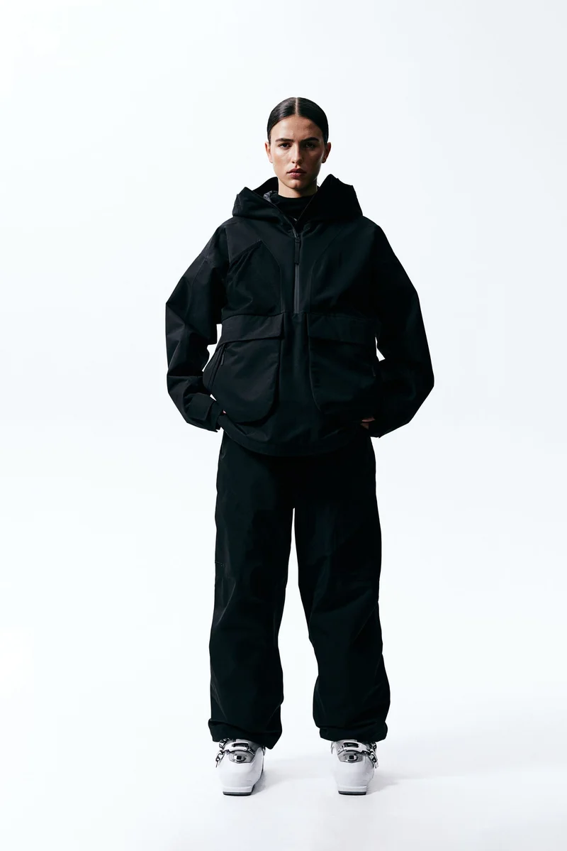 H&M Padded Ski Popover Jacket In Stormmove