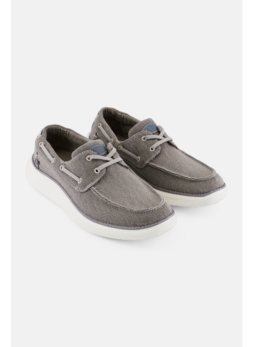 Ocean Pacific Men Lace Up Casual Shoes, Light Grey  - Image 1