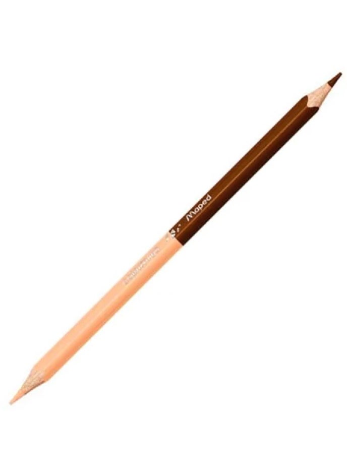Maped 12 Wooden colors + 3 dual-ended colors in skin tones  - Image 4