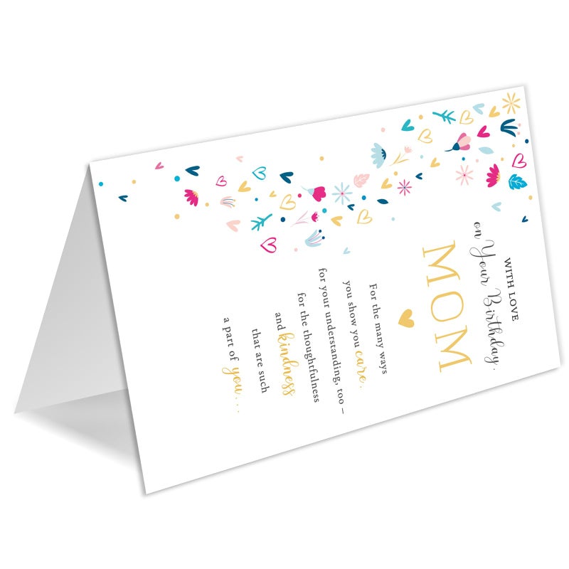 HEJOYN Mom Birthday Card, Birthday Card Gift for Mom from Son Daughter Kid, Mother Bday Cards from Kids - Image 5