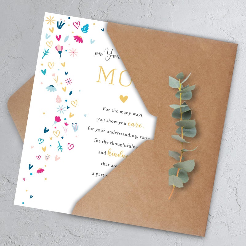 HEJOYN Mom Birthday Card, Birthday Card Gift for Mom from Son Daughter Kid, Mother Bday Cards from Kids - Image 3