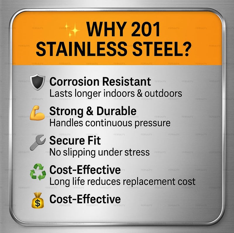 Episkey ® Stainless Steel Hose Clamps | Adjustable Worm Drive Pipe Clips 13–19mm | Leak-Proof Gas Stove & Plumbing | Safety Clips PACK OF 12 [12_CLMP] - Image 4