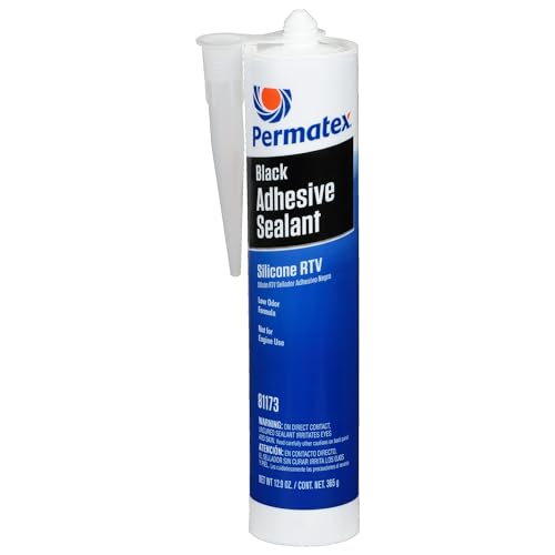 Permatex لاصق سيليكون أسود برماتكس 81173، 12.9 أونصة - Image 1