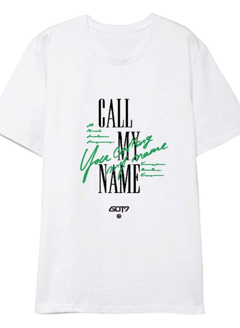 GOT7Unisex Printed Cotton T-Shirt for Men and Women – Comfortable K-Pop Fan Merch, Casual Everyday Wear