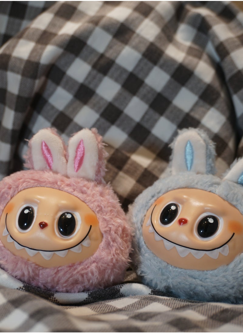 null - Labubu Blue Plush Keychain – Cute Bunny in Sweet Pink, a Heartwarming Gift – No Blind Box - Image 1