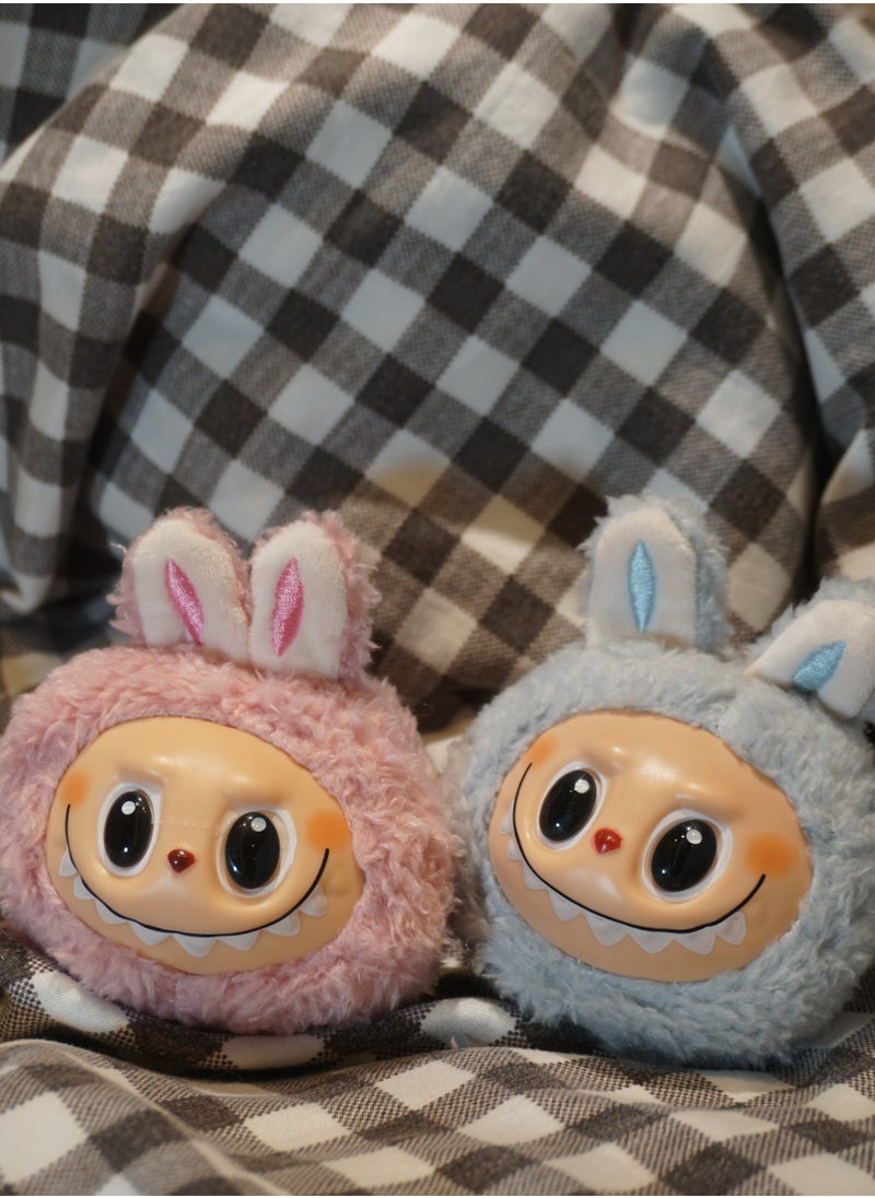 null - Labubu Blue Plush Keychain – Cute Bunny in Sweet Pink, a Heartwarming Gift – No Blind Box - Image 1