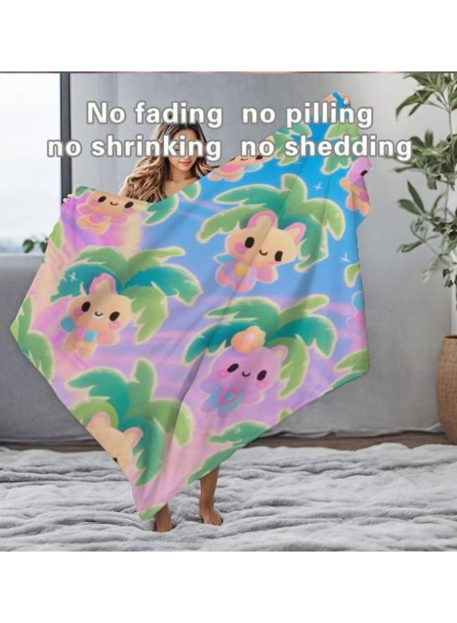 عام بطانية رقيقة من الفانيلا الكرتونية للأطفال والرضع (دافئة ومريحة، ومناسبة للنوم والألعاب) 70 سم * 100 سم - Image 3