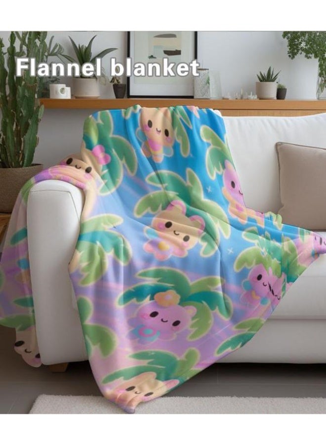 عام بطانية رقيقة من الفانيلا الكرتونية للأطفال والرضع (دافئة ومريحة، ومناسبة للنوم والألعاب) 70 سم * 100 سم - Image 5