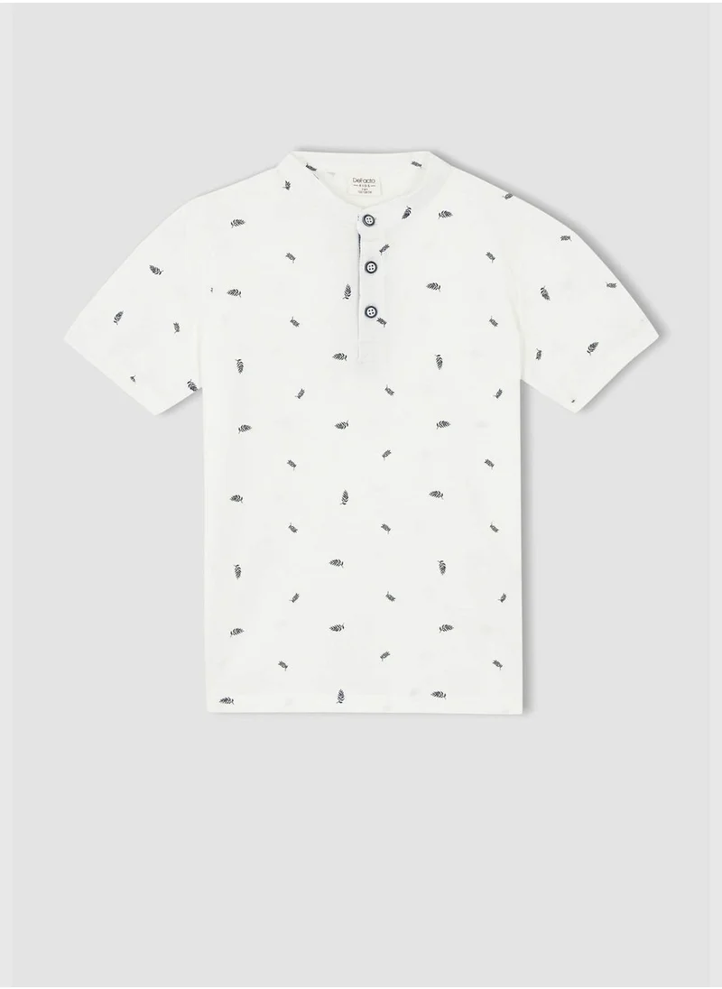 DeFacto Regular Fit Short Sleeve Printed T-Shirt