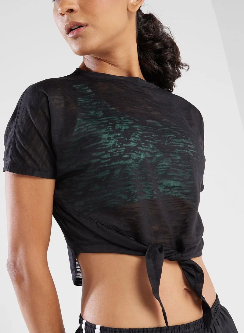 فورورد Tie Knot Detail T-Shirt