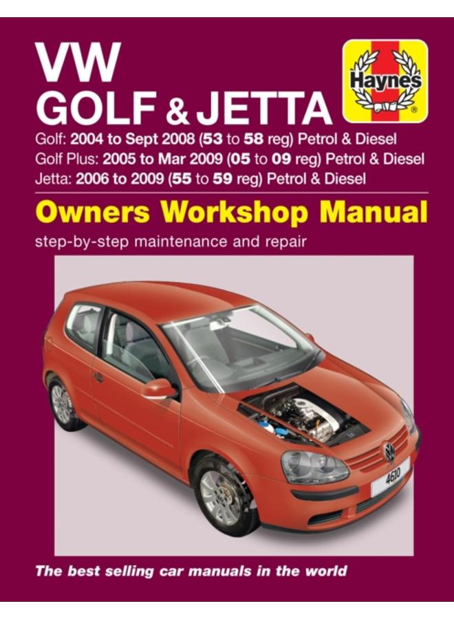 VW Golf (04 - Sept 08), Golf Plus (05 - Mar 09) & Jetta (06 - 09) Haynes Repair Manual 