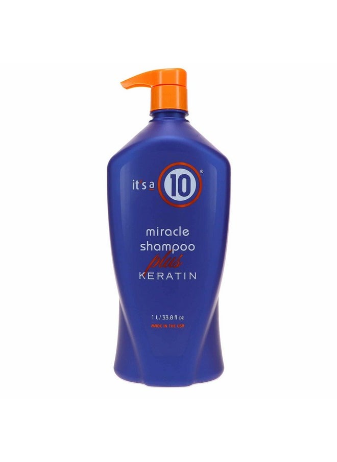 It's a 10 Haircare - It's A 10 Miracle Shampoo Plus Keratin 33.8 Oz, Sulfate Free - Image 1