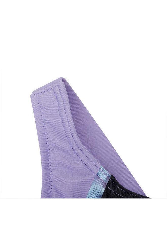 speedo بدلة سباحة للأطفال، بدلة سباحة واحدة كهربائية ماتريكس بلاك ليبل هيرو 4.0 للفتيات، أسود/بنفسجي فاتح، 15-16 - Image 5