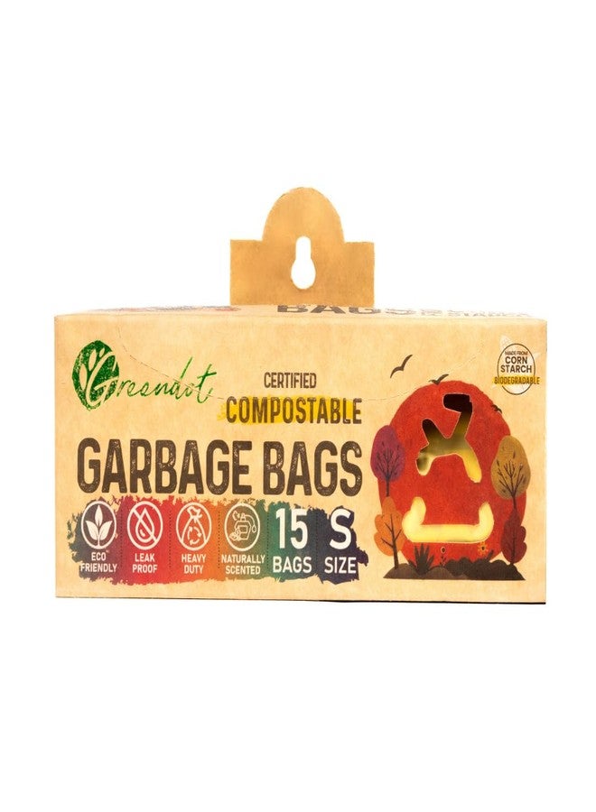 GREENDOT BIOPAK Garbage Bags For Dustbins, Small Size 45 Bags(3 Rolls), 17x19 Inches, Biodegradable & Compostable Within 180 Days, Eco-Friendly Trash Bags For Wet & Dry Waste, Leak Proof &Thick - Image 2