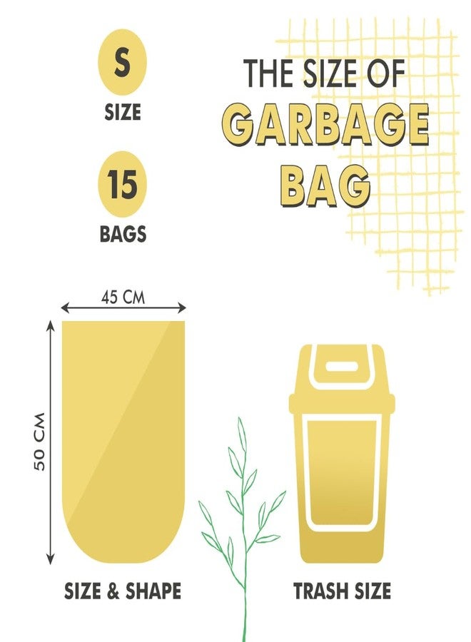 GREENDOT BIOPAK Garbage Bags For Dustbins, Small Size 45 Bags(3 Rolls), 17x19 Inches, Biodegradable & Compostable Within 180 Days, Eco-Friendly Trash Bags For Wet & Dry Waste, Leak Proof &Thick - Image 3