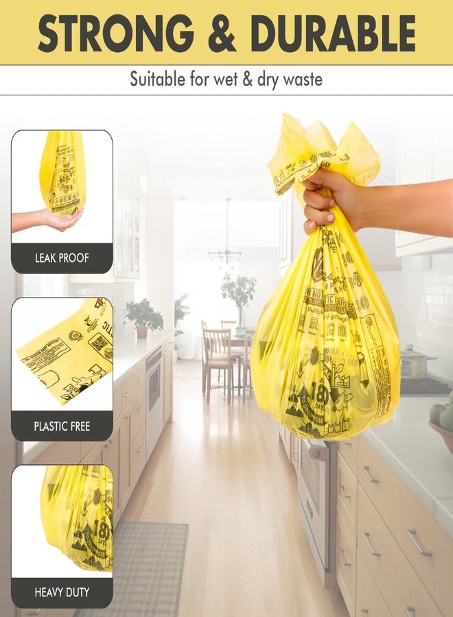 GREENDOT BIOPAK Garbage Bags For Dustbins, Small Size 45 Bags(3 Rolls), 17x19 Inches, Biodegradable & Compostable Within 180 Days, Eco-Friendly Trash Bags For Wet & Dry Waste, Leak Proof &Thick - Image 5