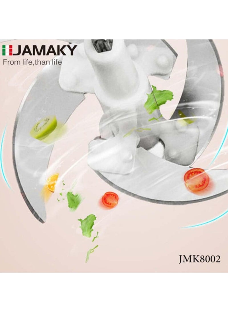 جامايكا مفرمة كهربائية من جاماكي، 500 واط، 3 لتر، ستانلس ستيل، فضي، JMK8002  - Image 5