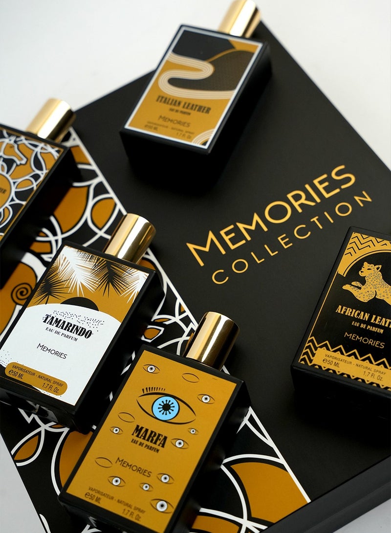 Memories Luxury Perfume Gift Set Collection 5 EDPs | Long Lasting Perfume Formulas with eather, Oud, Vanilla & Tropical Notes | Best Unisex Perfume Gift Set 50ml Each - Image 3