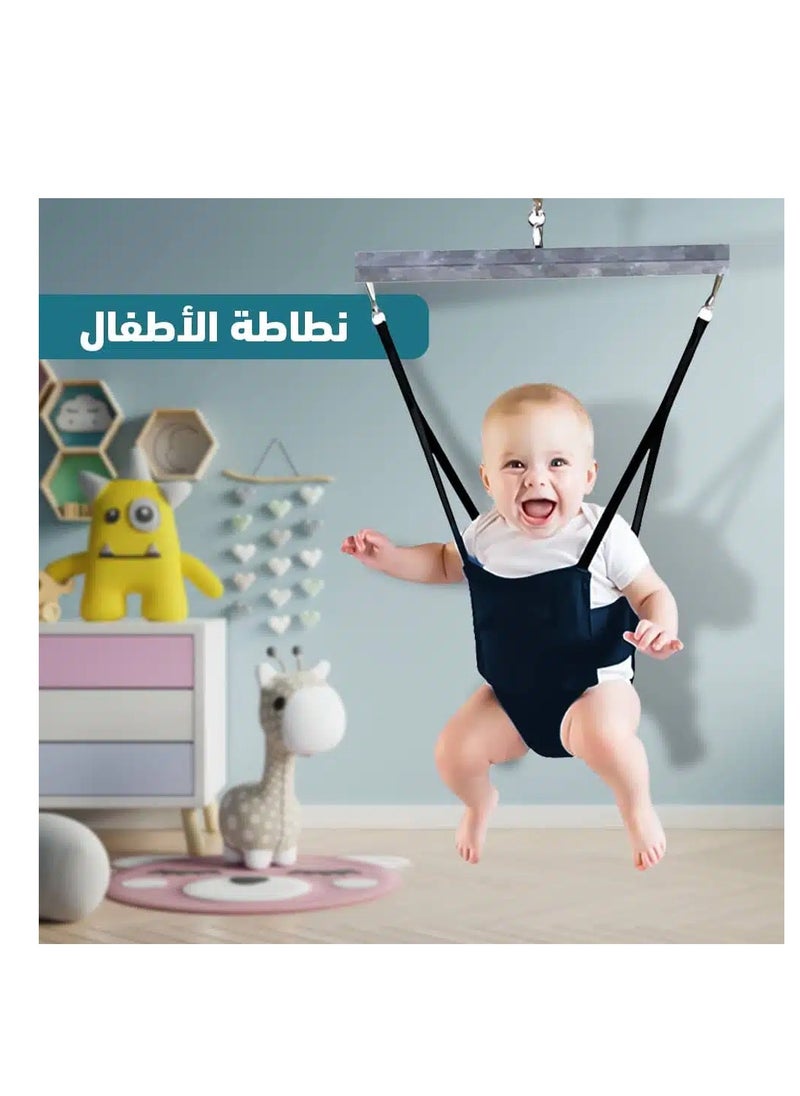 Generic - Fun Hanging Rocking Baby Walker - Anchor System - Multi-Colored Available In Different Designs Suitable For Boys And Girls (Boys Shape) Easy To Assemble - Image 1