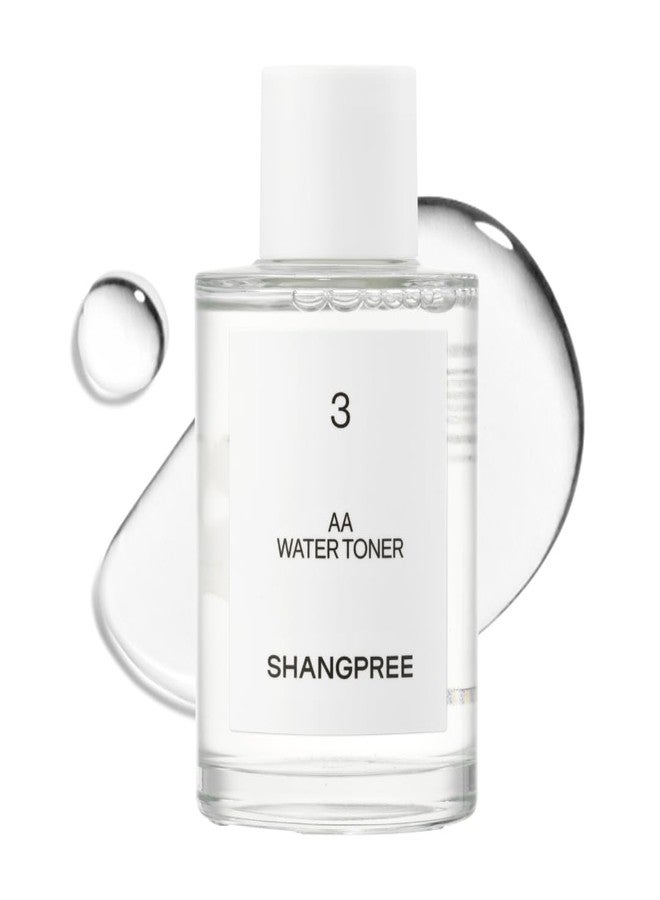 SHANGPREE AA Water Toner, Galactomyces Ferment Filtrate, low pH Toner, Mild Acidic Toner, for Skin Balance, Hydration Boost, Refines Texture, For Dull Skin & Uneven Texture, 100ml / 3.38 fl.oz.