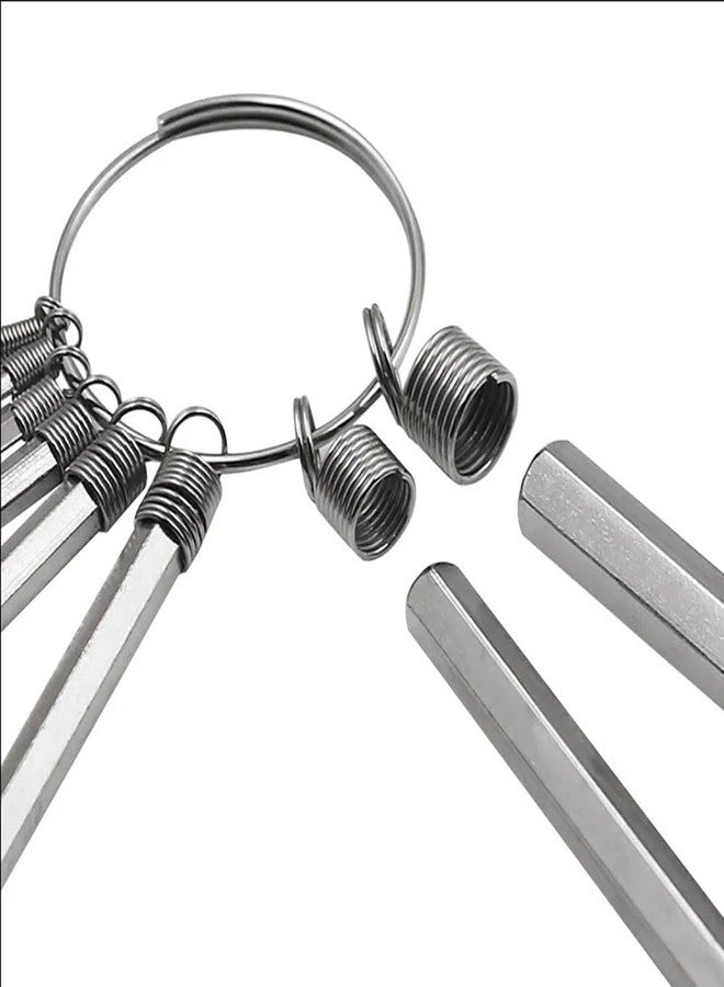 AYLIFU 1Set Allen Wrench Hex Key Set 10 in 1 L Shape Hexagon Head Wrench Wrench Size: 1.5mm, 2mm, 2.5mm, 3mm, 3.5mm, 4mm, 5mm, 6mm, 8mm, 10mm (Silver) - Image 5