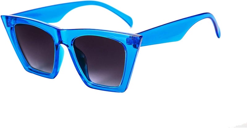 FEISEDY Vintage Square Cat Eye Sunglasses Oversized Women Fashion Sun Glasses B2473 - Image 1