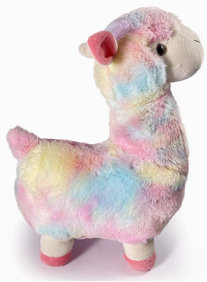 AVSHUB Standing Rainbow Llama Rainbow Fur Multicolor Plush Toy, Safe for Kids, Soft Toy for Girls and Boys, Soft Toys Playing Home Decoration | Size 35 cm | Multicolor - Image 3
