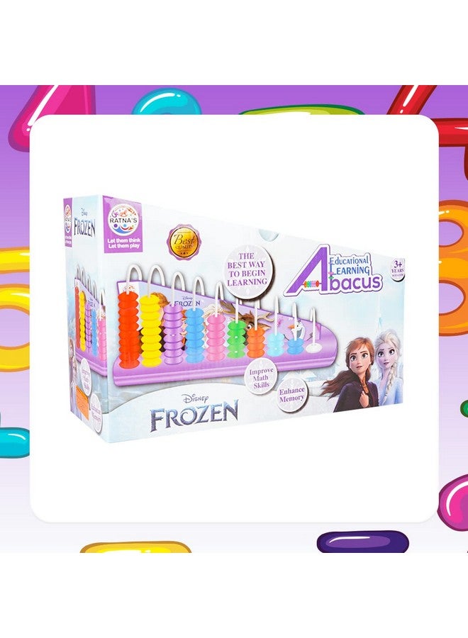 Ratna's Frozen Learning Abacus for Counting Addition Subtraction | Math's Learning Early Educational Kit Toy for Kids 3+ Years