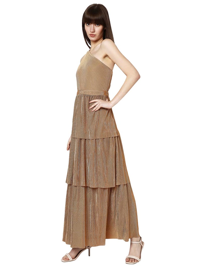 VERO MODA-Fit & Flared Dress (10298704_Pebble_M) - Image 3