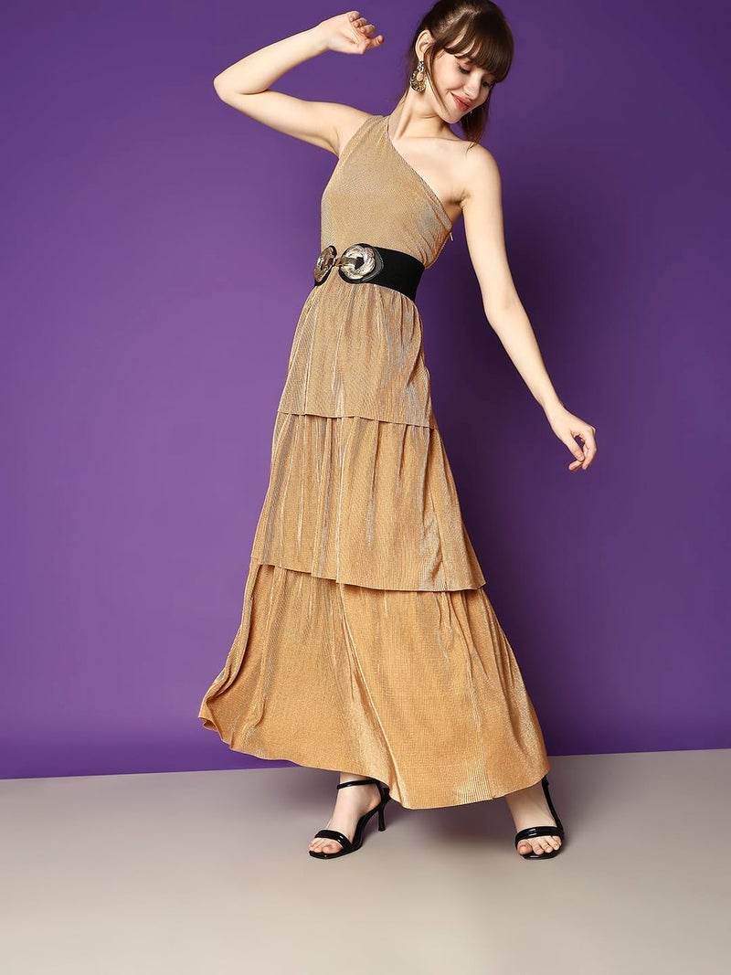 VERO MODA-Fit & Flared Dress (10298704_Pebble_M) - Image 2