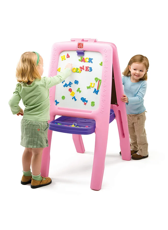 ستيب2 Easel For Two Learning And Educational Toy Pink