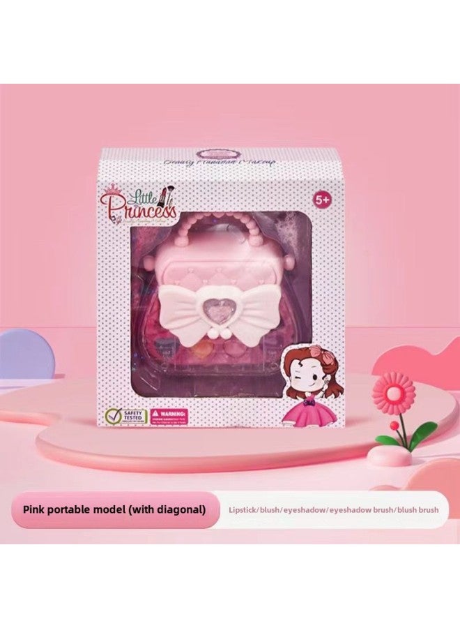 Children's Makeup Gift Box Cosmetics Toys Girls Play House Washable Eye Shadow Sequins Suit Wholesale-Color:138b Crossbody Bag English  - Image 1