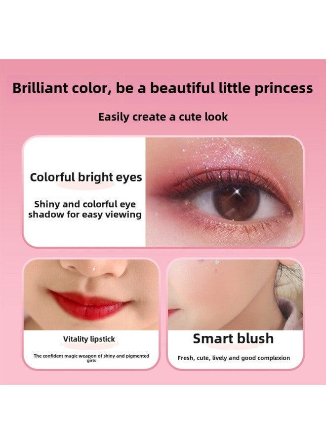 Children's Makeup Gift Box Cosmetics Toys Girls Play House Washable Eye Shadow Sequins Suit Wholesale-Color:138b Crossbody Bag English  - Image 4