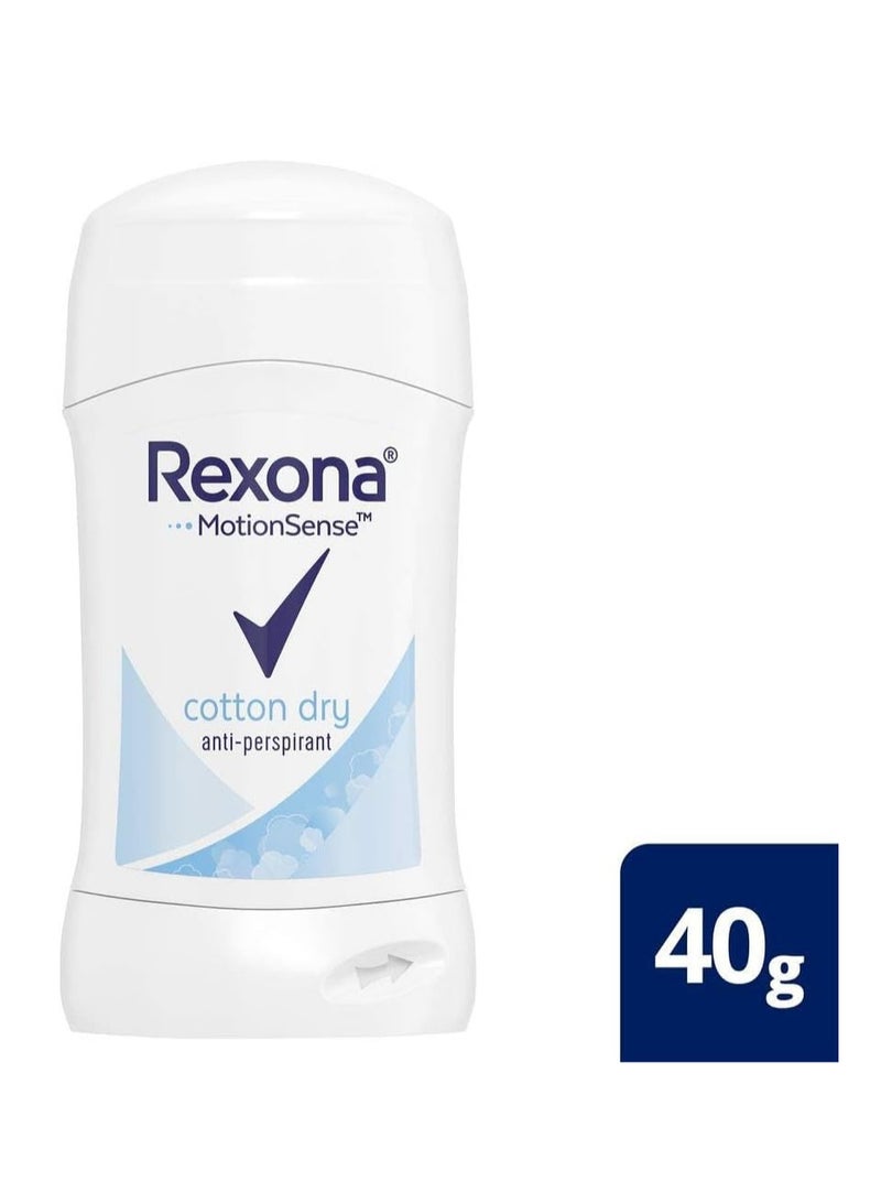 Rexona PacK Of 2 Rexona Cotton Dry Deodorant 40ml - Image 2