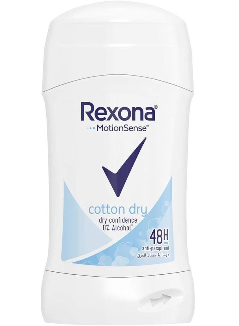 Rexona PacK Of 2 Rexona Cotton Dry Deodorant 40ml - Image 3