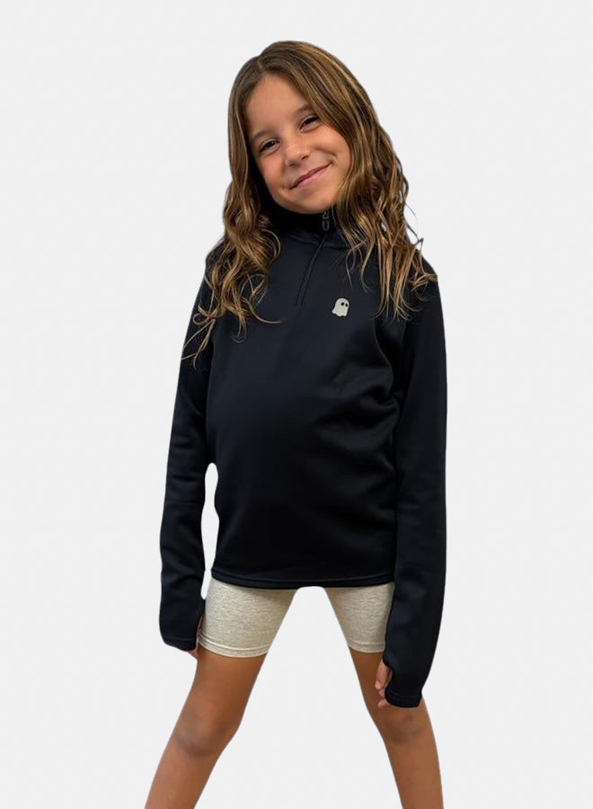 Ghost Unisex 1/4 Zip Top - Navy - Image 2