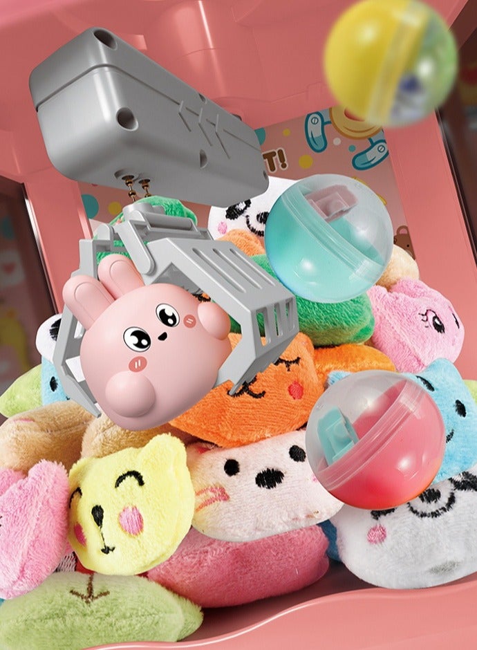 Sharpdo Doll Machine for Kids, DIY Mini Claw Electronic Machine with Music, Light and Grabber for Home Parties, Boys and Girls Fun and Cool Toys Galore Gift (Pink) - Image 3