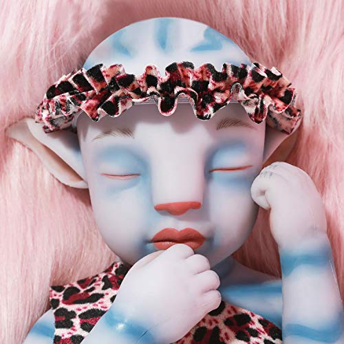Vollence 20 inch Avatar Sleeping Silicone Realistic Lifelike Baby Doll Girl - Image 5