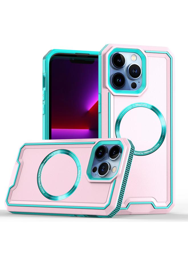 Zaboon Case For iPhone 13 Pro Max Armour Two-color MagSafe Magnetic TPU + PC Phone Case - Image 1