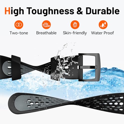 MYSNBKN Compatible with Garmin Forerunner 265 Replacement Band,Quick Release 22mm Watch Band for Forerunner 255,Vivoactive 4,Venu 2,Venu 3 Smartwatch - Image 2