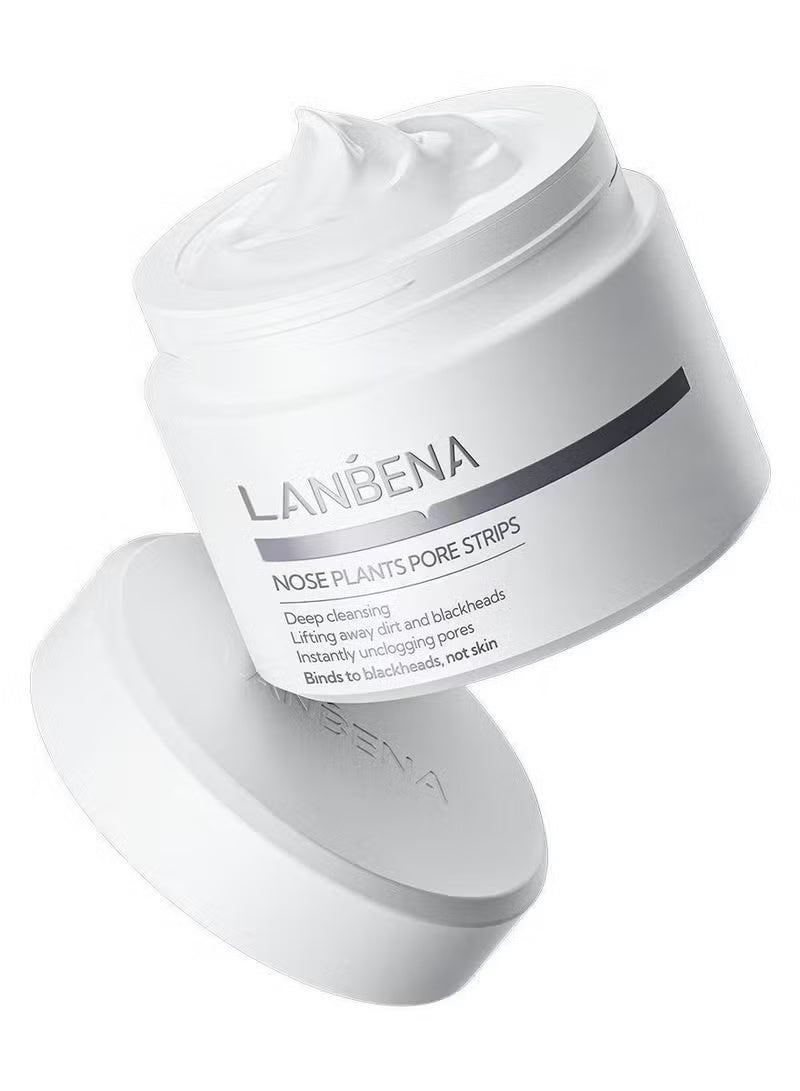 LANBENA Nose Plants Pore Strips Blackhead Remover Black Mask Charcoal Mask Peel off Mask Facial Pore Cleanser Purifying Face Mask Nose Strips - Image 1
