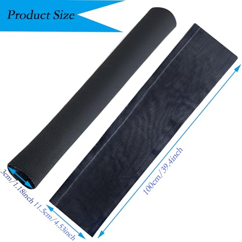 RddenIy Swing Chain Cover, 2 Pcs Swing Chain Cover Grip Sleeve for Playground Swingset Accessories or Porch Swings Barrier Chain in Garden Backyard Patio Outdoor or Chain Sleeve Winch Rope Protector (Black) - Image 2