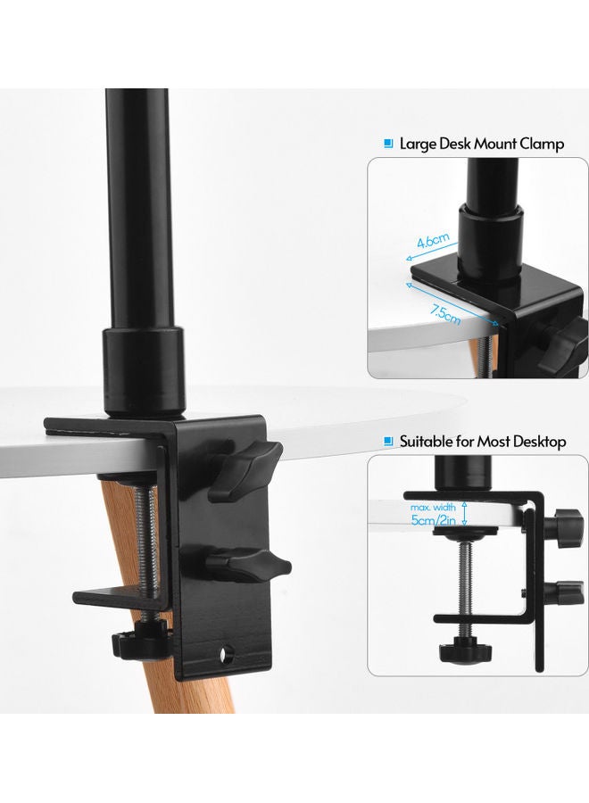 NIBEMINENT 360 Degree Rotatable Aluminum Alloy Ball Head Mount for Camera Camcorder Tripod Black  - Image 5