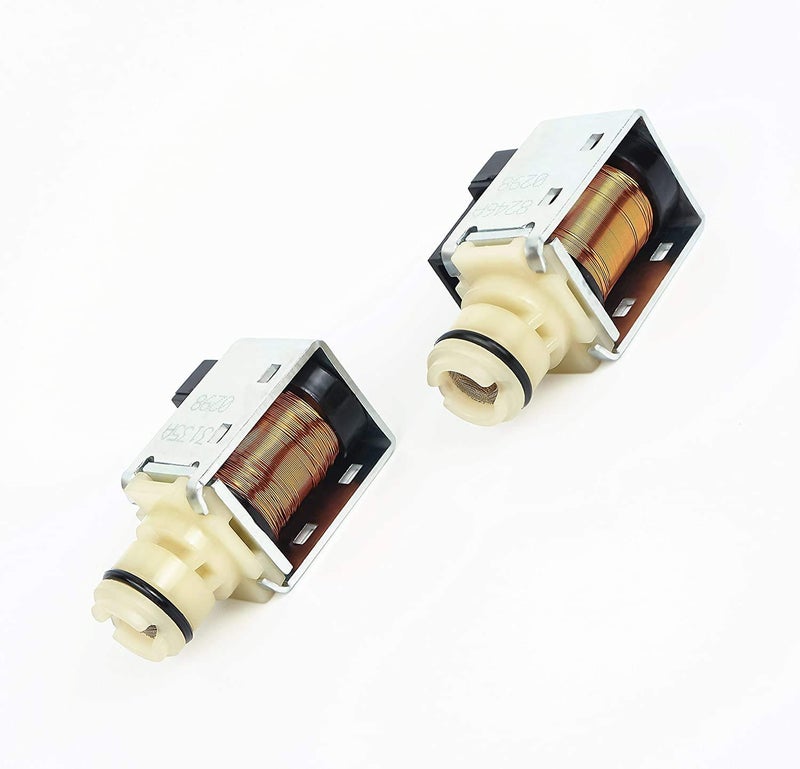 NMN Precision 4L60E Transmission Shift Solenoid Valve Set for GM Chevrolet Buick Transmission 12 23 A B Shift Replace 24230298 OEM 2pcs