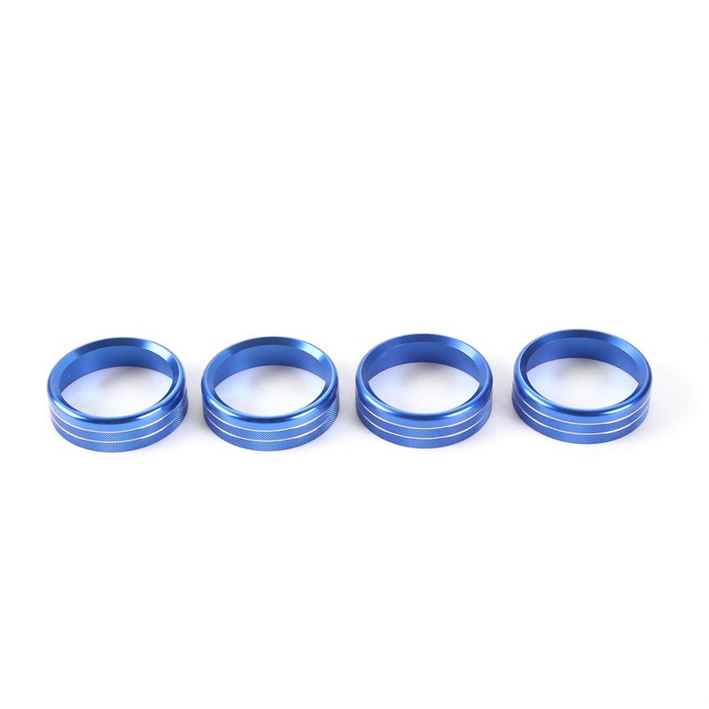 Keptrim Blue Aluminum Knob Ring Trim for Ford F150 - Image 2