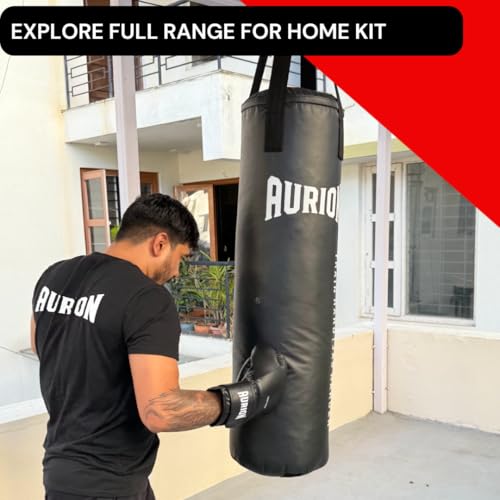 Aurion Boxing Hand Wraps 108 Inch | Durable Polyester-Cotton Handwrap for Boxing, MMA, Muay Thai & Kickboxing | Breathable Wrist & Knuckle Protection with Hook & Loop Closure | (Black) - Image 3