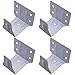MEETOOT Center Support Brackets 4pcs Window Blinds Headrail Brackets Mini White Iron Blind Mounting Brackets for 2" Low - Image 2