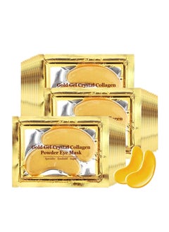 Adofect Adofect Collagen Powder Eye Mask 29 Pairs Gold Under Eye Gel Pads, Hyaluronic Acid Under Eye Mask Gel Patches for Puffy Eye Reducing Dark Circles, Eye Bags, Wrinkle, Refresh Your Eyes, Gold  - Image 1